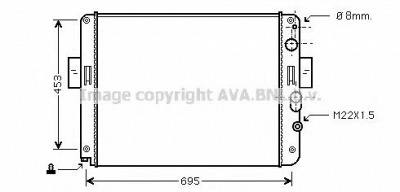 AVA QUALITY COOLING iv2061 -  Радиатор, охлаждение двигателя